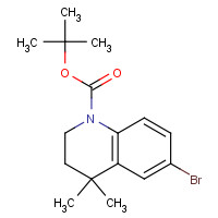 263550-60-3 tert-butyl 6-bromo-4,4-dimethyl-2,3-dihydroquinoline-1-carboxylate chemical structure