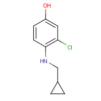 1426952-32-0 3-chloro-4-(cyclopropylmethylamino)phenol chemical structure