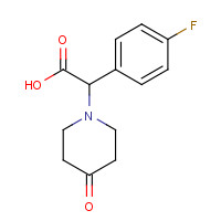 886363-63-9 2-(4-fluorophenyl)-2-(4-oxopiperidin-1-yl)acetic acid chemical structure