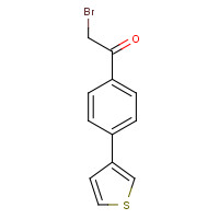 879896-53-4 2-bromo-1-(4-thiophen-3-ylphenyl)ethanone chemical structure