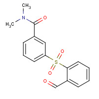 1415042-49-7 3-(2-formylphenyl)sulfonyl-N,N-dimethylbenzamide chemical structure