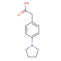 26586-36-7 2-(4-pyrrolidin-1-ylphenyl)acetic acid chemical structure