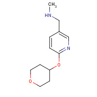 910036-99-6 N-methyl-1-[6-(oxan-4-yloxy)pyridin-3-yl]methanamine chemical structure