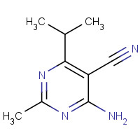 1196155-69-7 4-amino-2-methyl-6-propan-2-ylpyrimidine-5-carbonitrile chemical structure