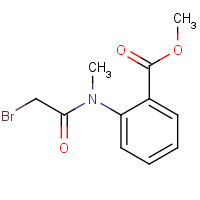 5946-42-9 methyl 2-[(2-bromoacetyl)-methylamino]benzoate chemical structure