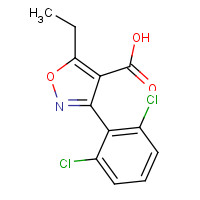 286435-86-7 3-(2,6-dichlorophenyl)-5-ethyl-1,2-oxazole-4-carboxylic acid chemical structure