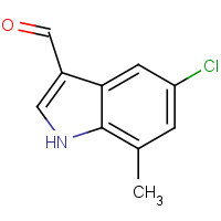 15936-83-1 5-chloro-7-methyl-1H-indole-3-carbaldehyde chemical structure