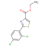 1185155-89-8 ethyl 2-(2,4-dichlorophenyl)-1,3-thiazole-4-carboxylate chemical structure