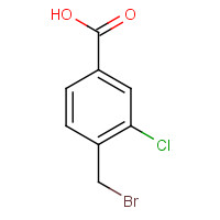 467442-07-5 4-(bromomethyl)-3-chlorobenzoic acid chemical structure