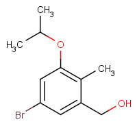 1616289-84-9 (5-bromo-2-methyl-3-propan-2-yloxyphenyl)methanol chemical structure