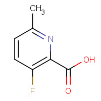 1256806-43-5 3-fluoro-6-methylpyridine-2-carboxylic acid chemical structure