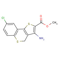 254982-11-1 methyl 3-amino-8-chloro-4H-thieno[3,2-c]thiochromene-2-carboxylate chemical structure