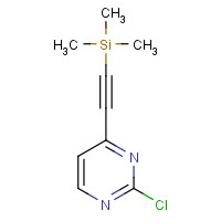 37972-23-9 2-(2-chloropyrimidin-4-yl)ethynyl-trimethylsilane chemical structure
