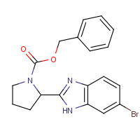 1031747-50-8 benzyl 2-(6-bromo-1H-benzimidazol-2-yl)pyrrolidine-1-carboxylate chemical structure