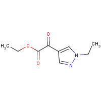 1235995-82-0 ethyl 2-(1-ethylpyrazol-4-yl)-2-oxoacetate chemical structure