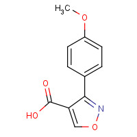 113934-34-2 3-(4-methoxyphenyl)-1,2-oxazole-4-carboxylic acid chemical structure