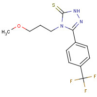 261965-18-8 4-(3-methoxypropyl)-3-[4-(trifluoromethyl)phenyl]-1H-1,2,4-triazole-5-thione chemical structure