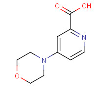66933-68-4 4-morpholin-4-ylpyridine-2-carboxylic acid chemical structure