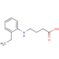 1016519-33-7 4-(2-ethylanilino)butanoic acid chemical structure