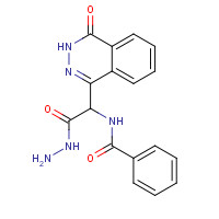 49660-30-2 N-[2-hydrazinyl-2-oxo-1-(4-oxo-3H-phthalazin-1-yl)ethyl]benzamide chemical structure