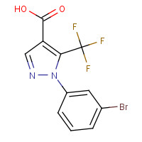1156995-17-3 1-(3-bromophenyl)-5-(trifluoromethyl)pyrazole-4-carboxylic acid chemical structure