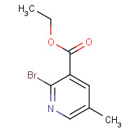 65996-16-9 ethyl 2-bromo-5-methylpyridine-3-carboxylate chemical structure