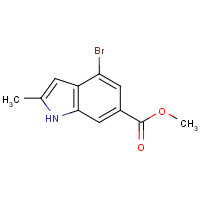 1260383-49-0 methyl 4-bromo-2-methyl-1H-indole-6-carboxylate chemical structure