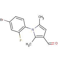 428495-37-8 1-(4-bromo-2-fluorophenyl)-2,5-dimethylpyrrole-3-carbaldehyde chemical structure