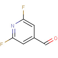 1227588-39-7 2,6-difluoropyridine-4-carbaldehyde chemical structure