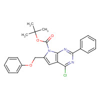 251947-27-0 tert-butyl 4-chloro-6-(phenoxymethyl)-2-phenylpyrrolo[2,3-d]pyrimidine-7-carboxylate chemical structure