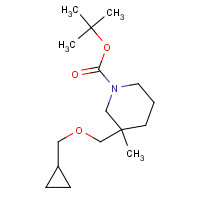 1610521-37-3 tert-butyl 3-(cyclopropylmethoxymethyl)-3-methylpiperidine-1-carboxylate chemical structure