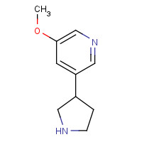 1256818-08-2 3-methoxy-5-pyrrolidin-3-ylpyridine chemical structure