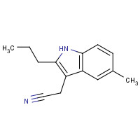1140-48-3 2-(5-methyl-2-propyl-1H-indol-3-yl)acetonitrile chemical structure