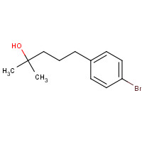 87077-85-8 5-(4-bromophenyl)-2-methylpentan-2-ol chemical structure