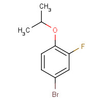 202865-80-3 4-bromo-2-fluoro-1-propan-2-yloxybenzene chemical structure