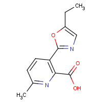 1228430-79-2 3-(5-ethyl-1,3-oxazol-2-yl)-6-methylpyridine-2-carboxylic acid chemical structure
