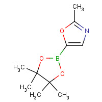 1192056-62-4 2-methyl-5-(4,4,5,5-tetramethyl-1,3,2-dioxaborolan-2-yl)-1,3-oxazole chemical structure