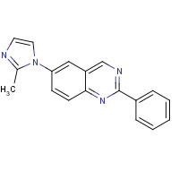 1201902-00-2 6-(2-methylimidazol-1-yl)-2-phenylquinazoline chemical structure