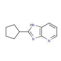 119628-83-0 2-cyclopentyl-1H-imidazo[4,5-b]pyridine chemical structure