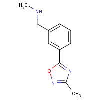 921938-59-2 N-methyl-1-[3-(3-methyl-1,2,4-oxadiazol-5-yl)phenyl]methanamine chemical structure