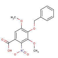 27065-72-1 3,5-dimethoxy-2-nitro-4-phenylmethoxybenzoic acid chemical structure
