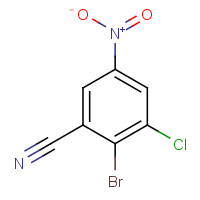1426805-54-0 2-bromo-3-chloro-5-nitrobenzonitrile chemical structure