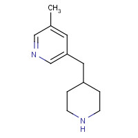 1225218-74-5 3-methyl-5-(piperidin-4-ylmethyl)pyridine chemical structure