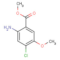 181434-36-6 methyl 2-amino-4-chloro-5-methoxybenzoate chemical structure