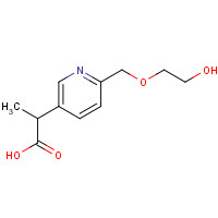 1419603-06-7 2-[6-(2-hydroxyethoxymethyl)pyridin-3-yl]propanoic acid chemical structure