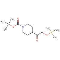 1383540-25-7 tert-butyl 4-(2-trimethylsilyloxyacetyl)piperidine-1-carboxylate chemical structure