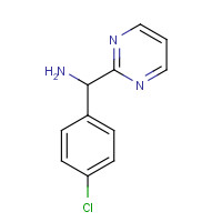 1183020-68-9 (4-chlorophenyl)-pyrimidin-2-ylmethanamine chemical structure