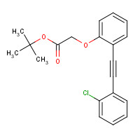 1240287-18-6 tert-butyl 2-[2-[2-(2-chlorophenyl)ethynyl]phenoxy]acetate chemical structure