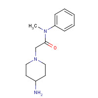 1153134-83-8 2-(4-aminopiperidin-1-yl)-N-methyl-N-phenylacetamide chemical structure