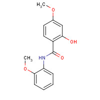 53929-77-4 2-hydroxy-4-methoxy-N-(2-methoxyphenyl)benzamide chemical structure